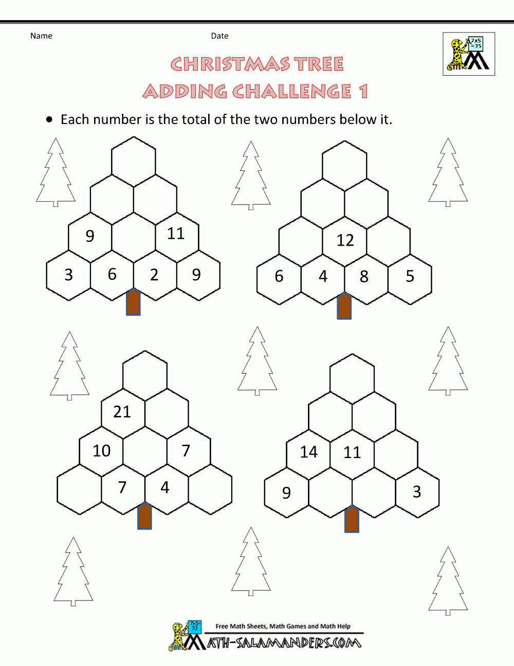 Christmas Math Worksheets