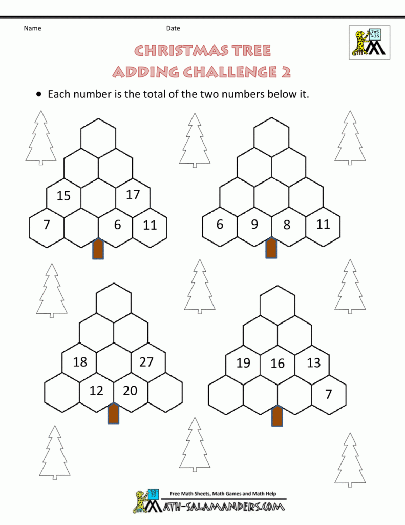 Christmas Math Worksheets Christmas Math Worksheets