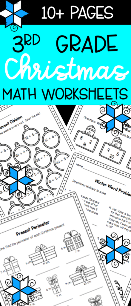 Christmas Math Worksheets For 3Rd Grade Multiplication Christmas Math Worksheets For 3Rd Grade Multiplication
