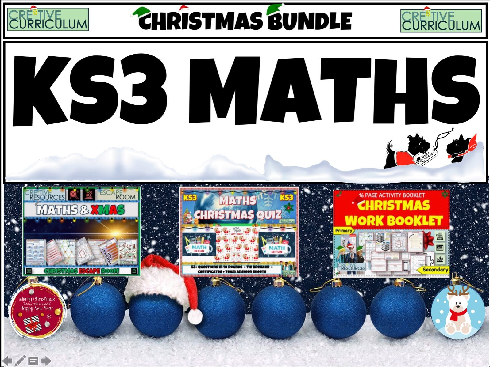 Christmas Maths Ks3 Bundle