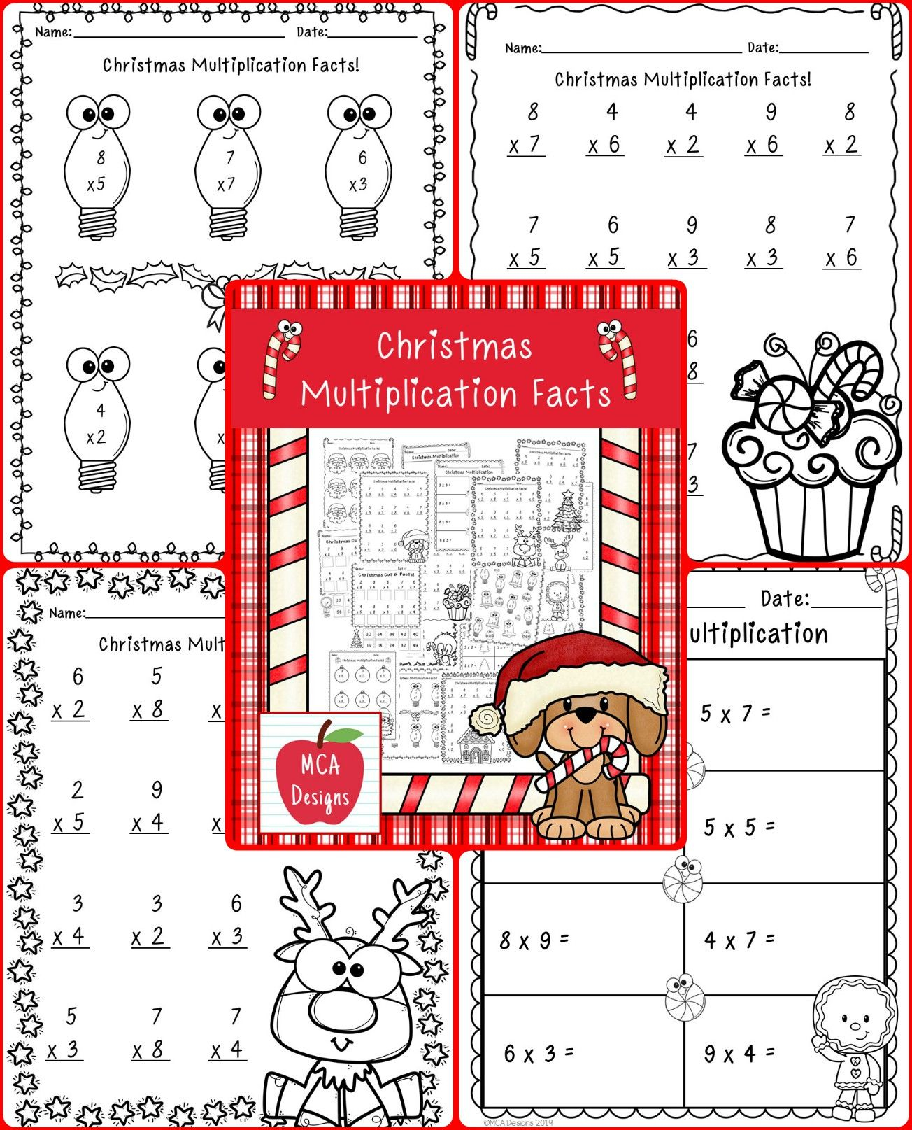 Christmas Multiplication Facts | Multiplication Facts