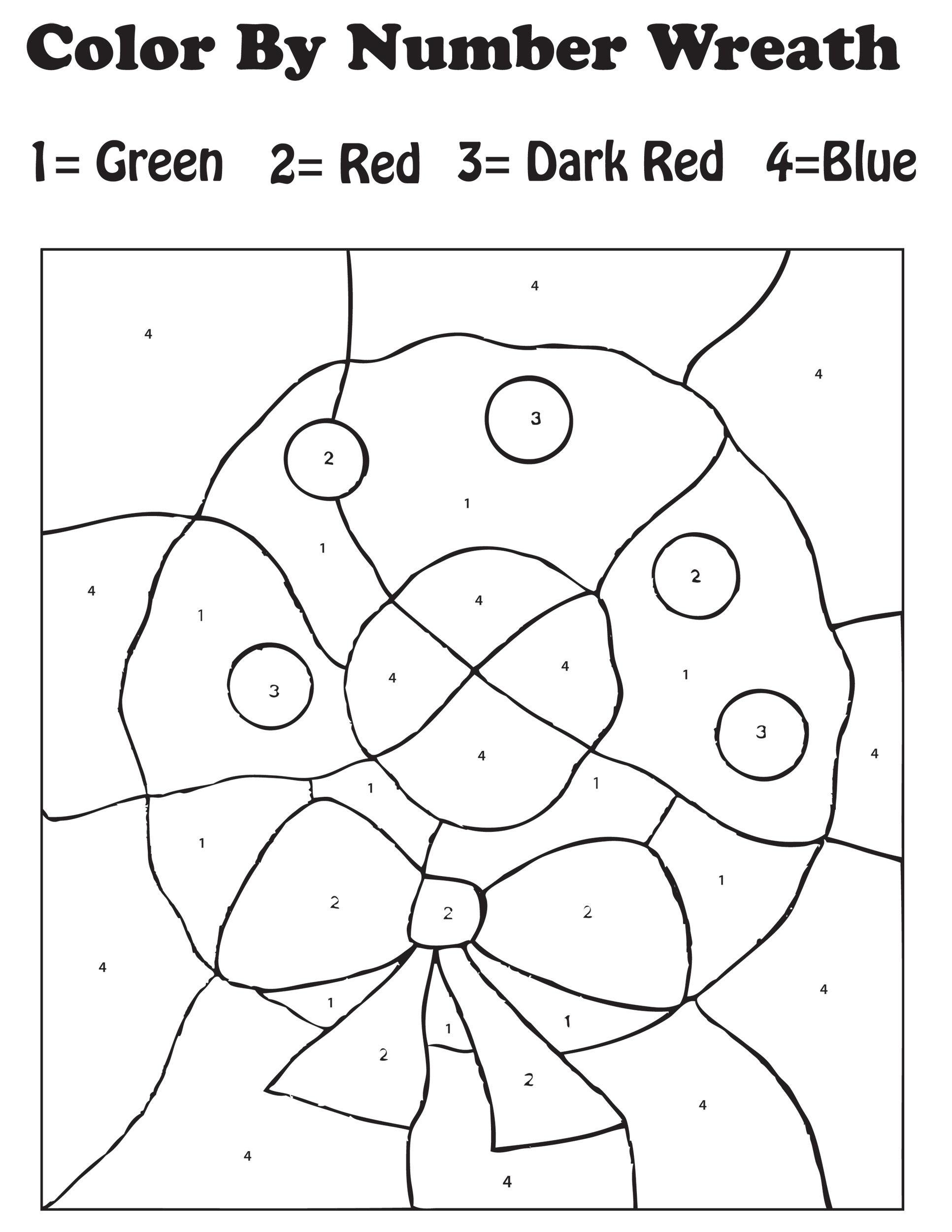 Coloring Book Christmas Colornumbers Best For Kids