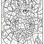 Coloring Sheet Math Worksheets Christmas Pagesome
