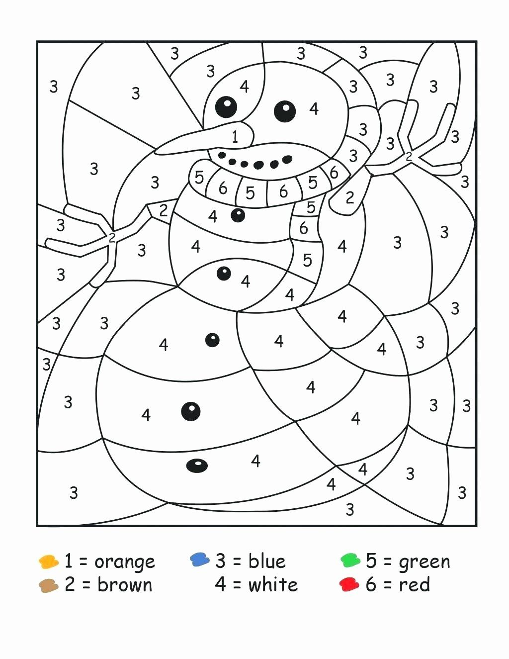 Coloringnumber Multiplication Worksheet Fresh Addition