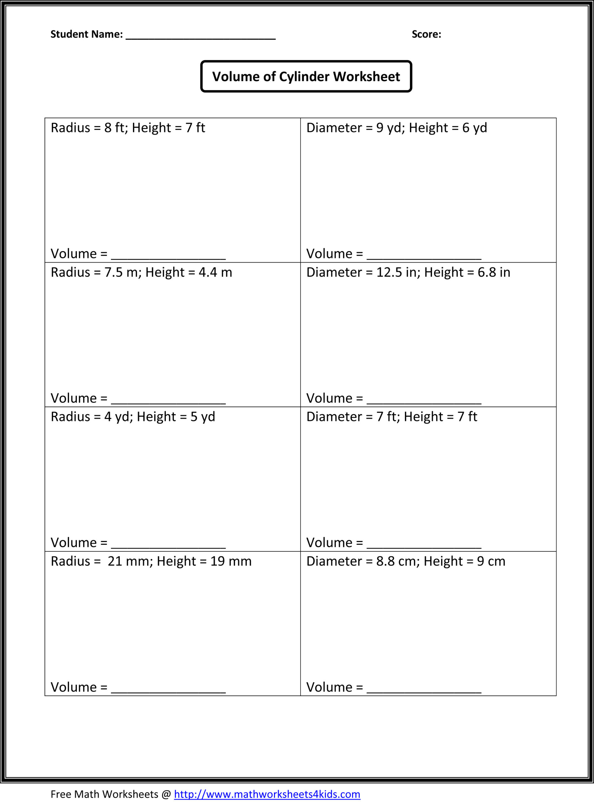 Copy Of Volume Lessons Tes Teach 7Th Grade Math Worksheets