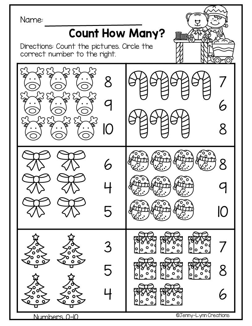 December Pre-K Math &amp;amp; Literacy | Preschool Christmas