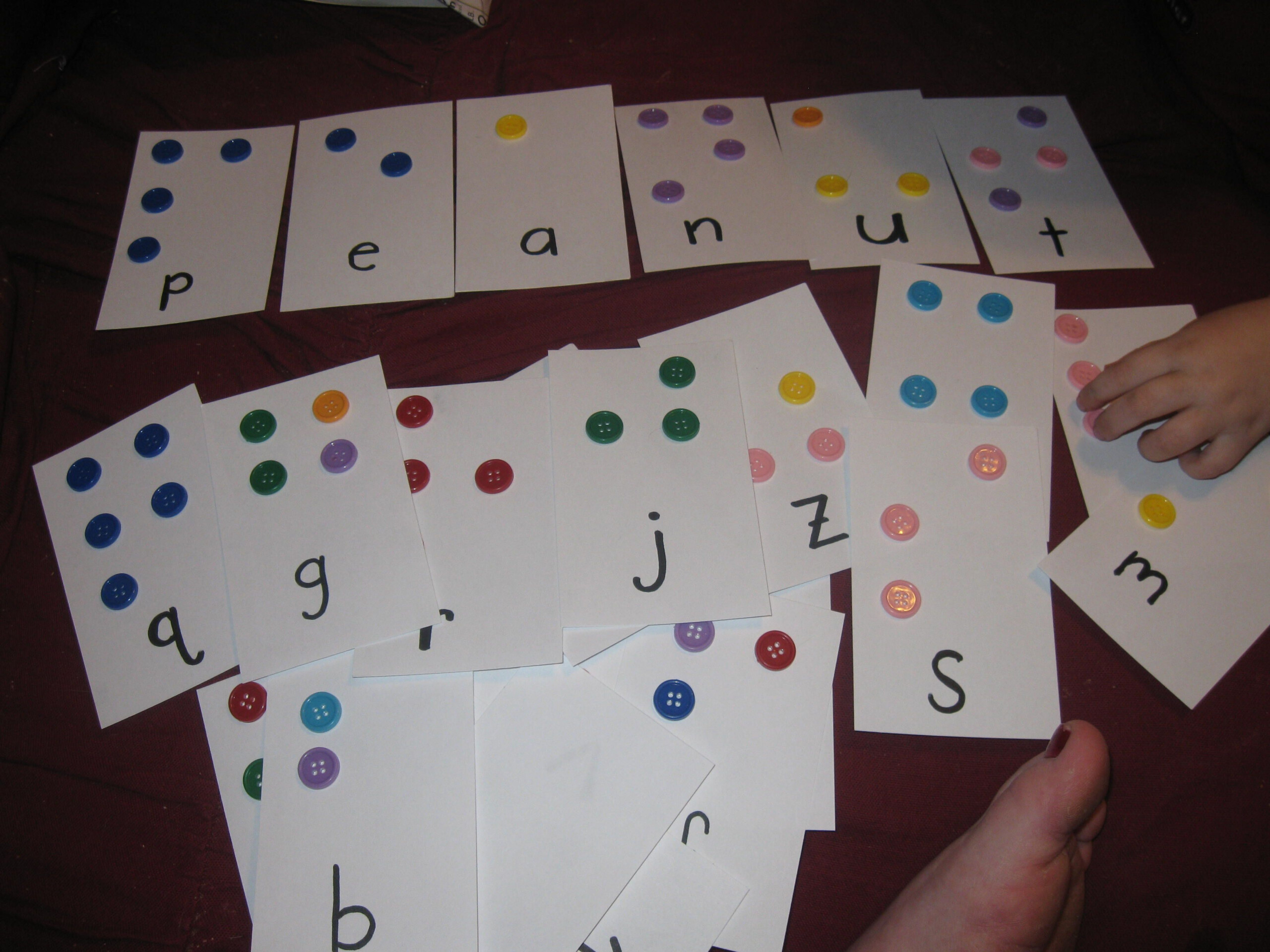 Do-It-Yourself Flash Cards | Braille Activities, Flashcards
