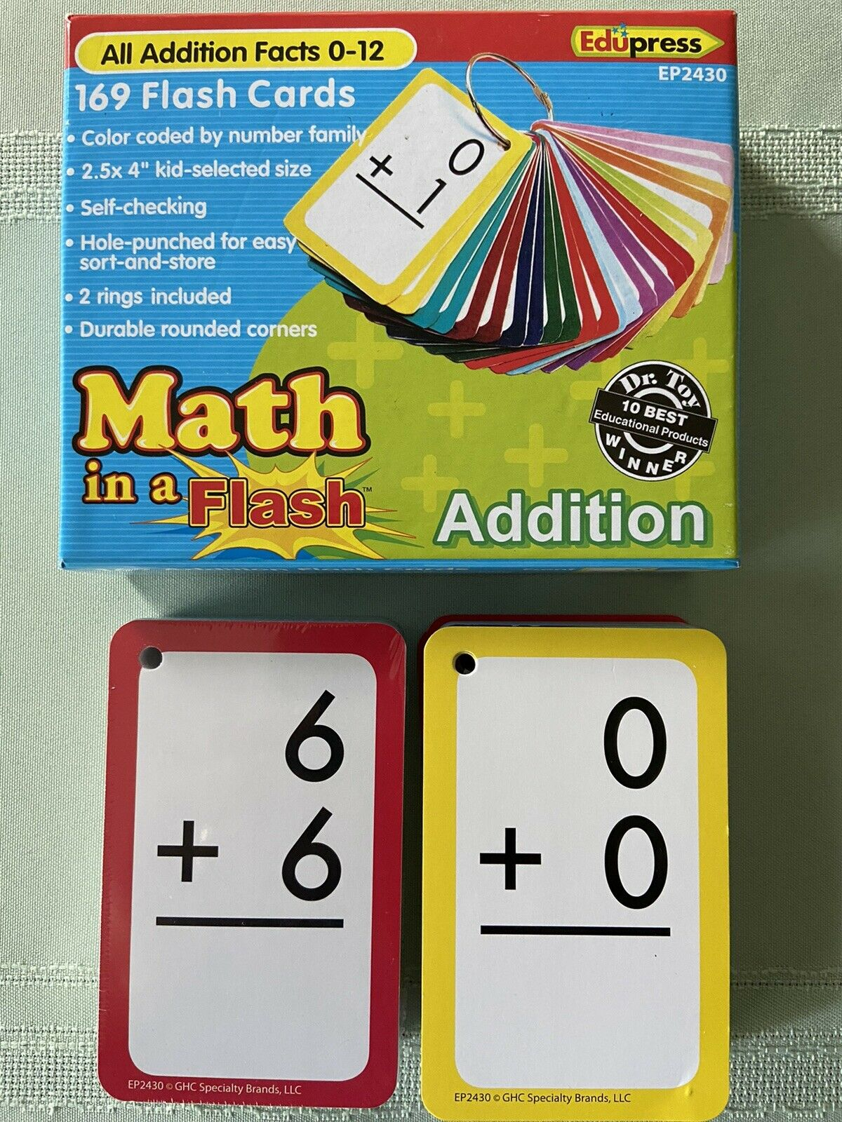 Edupress Math In A Flash Cards Addition Ep62430