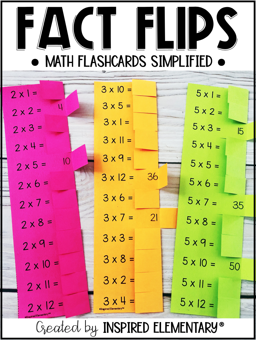 Fact Flips Are The New Math Flash Cards! Students Master