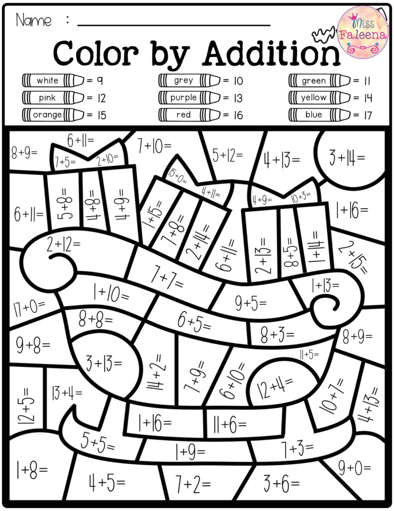 Free Colorcode – Math (Colornumber, Addition Free Colorcode – Math (Colornumber, Addition