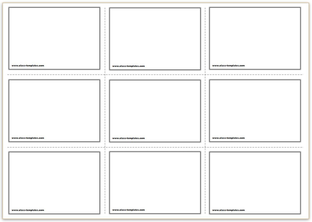 Free Printable Flash Cards Template Free Printable Flash Cards Template