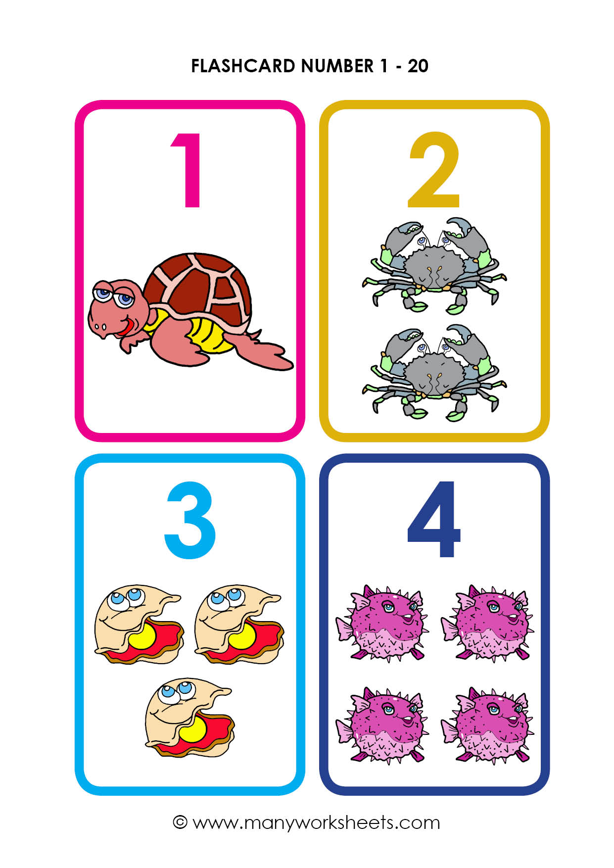 Gre Flashcards Printable Numbers 1-10 Flashcards Printable