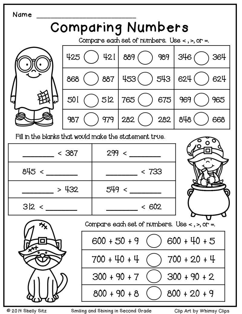 Halloween Math Freebie.pdf - Google Drive | 2Nd Grade Math