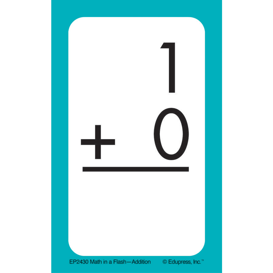 Math In A Flash Flashcards: Addition