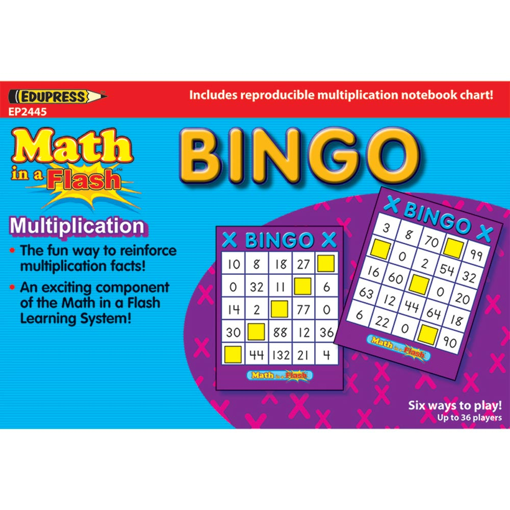 Math Ina Flash Bingo Multiplication