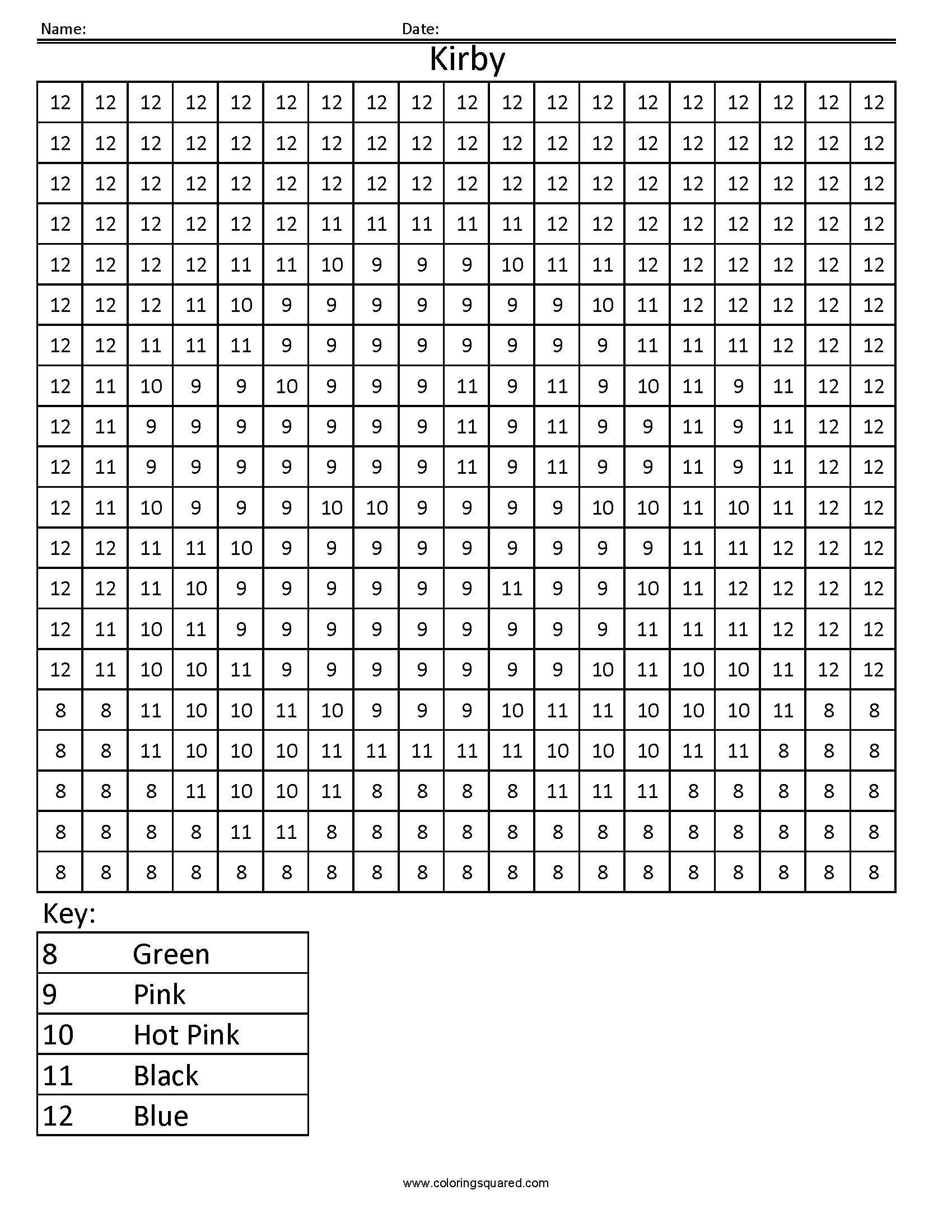 Math Worksheet : Christmas Maths Colour Byrs 8Cn Kirby