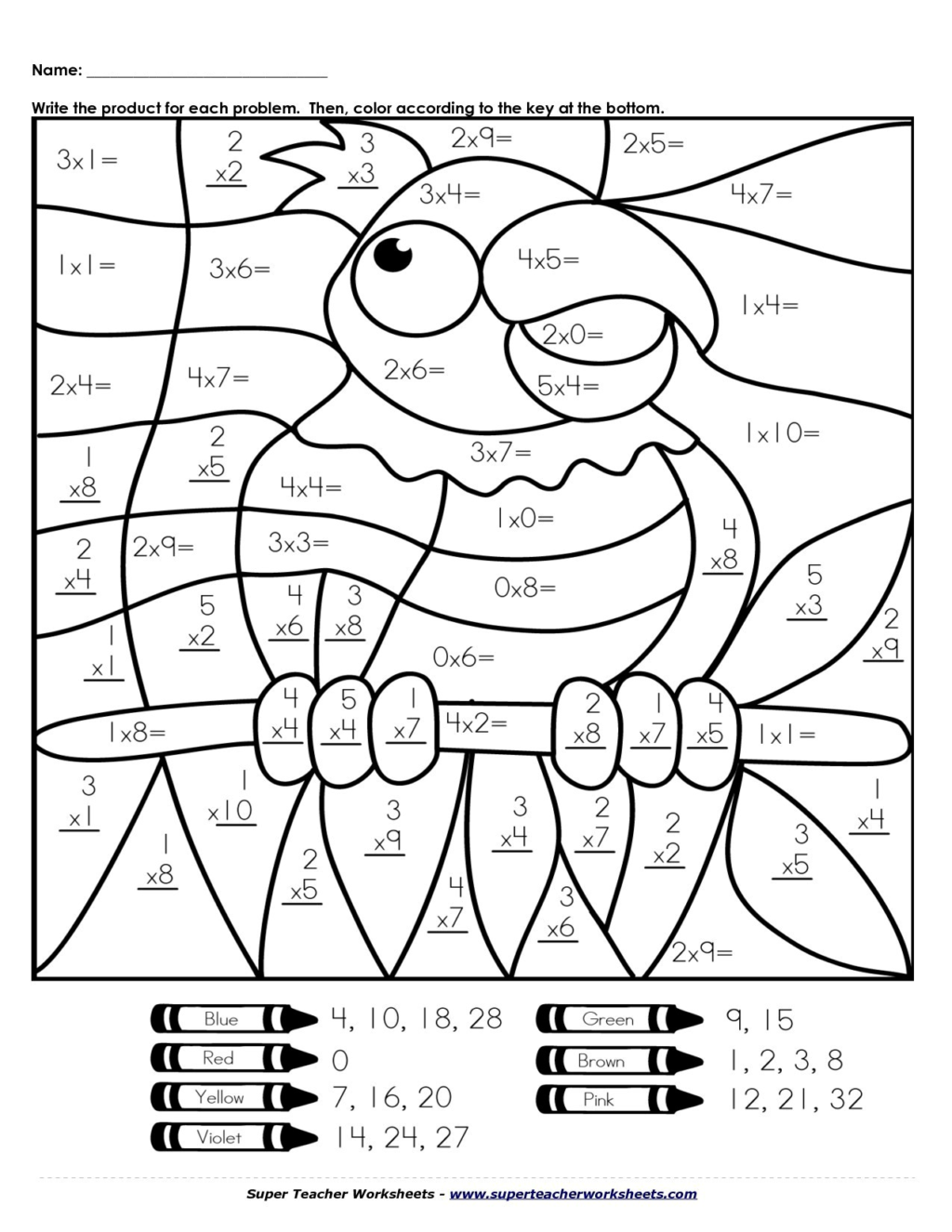 Math Worksheet ~ Free Math Coloring Pages 3Rd Grade Division