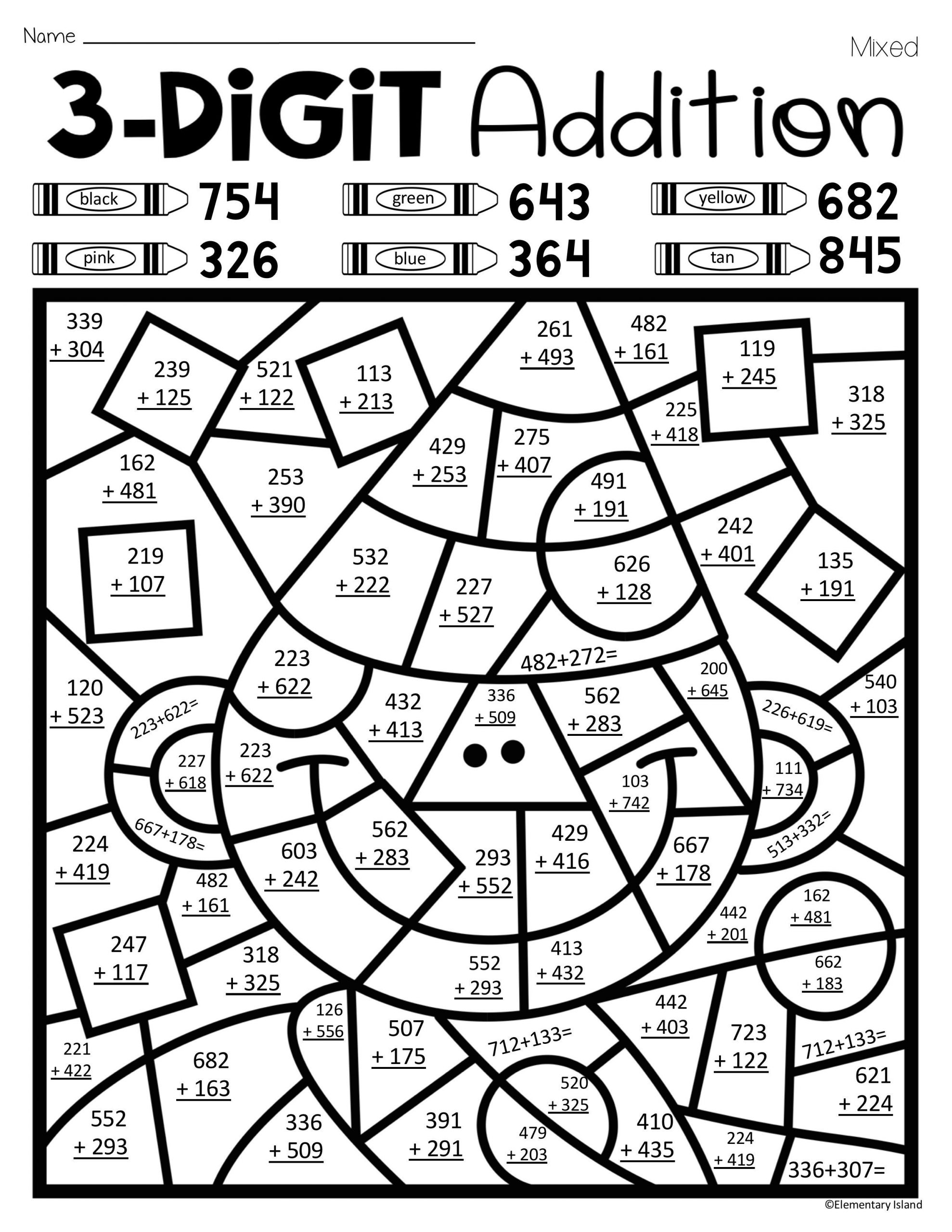 Math Worksheet : Phenomenal Christmas Addition Coloring