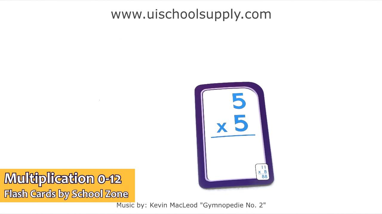 Multiplication 0-12 Flash Cardsschool Zone Szp04008