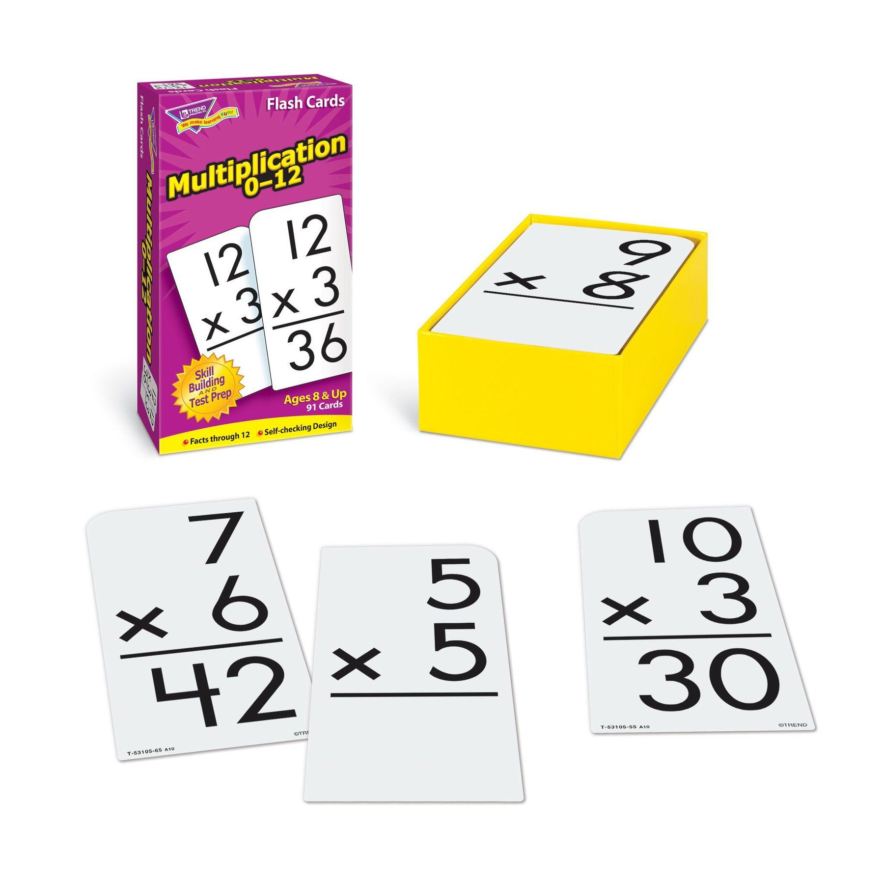 Multiplication 0-12 Skill Drill Flash Cards In 2020