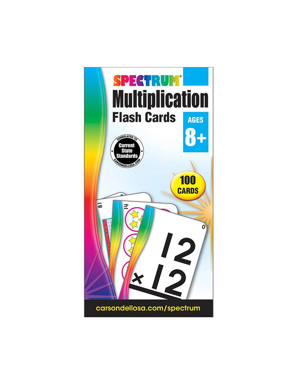 Multiplication Spectrum Flash Cards