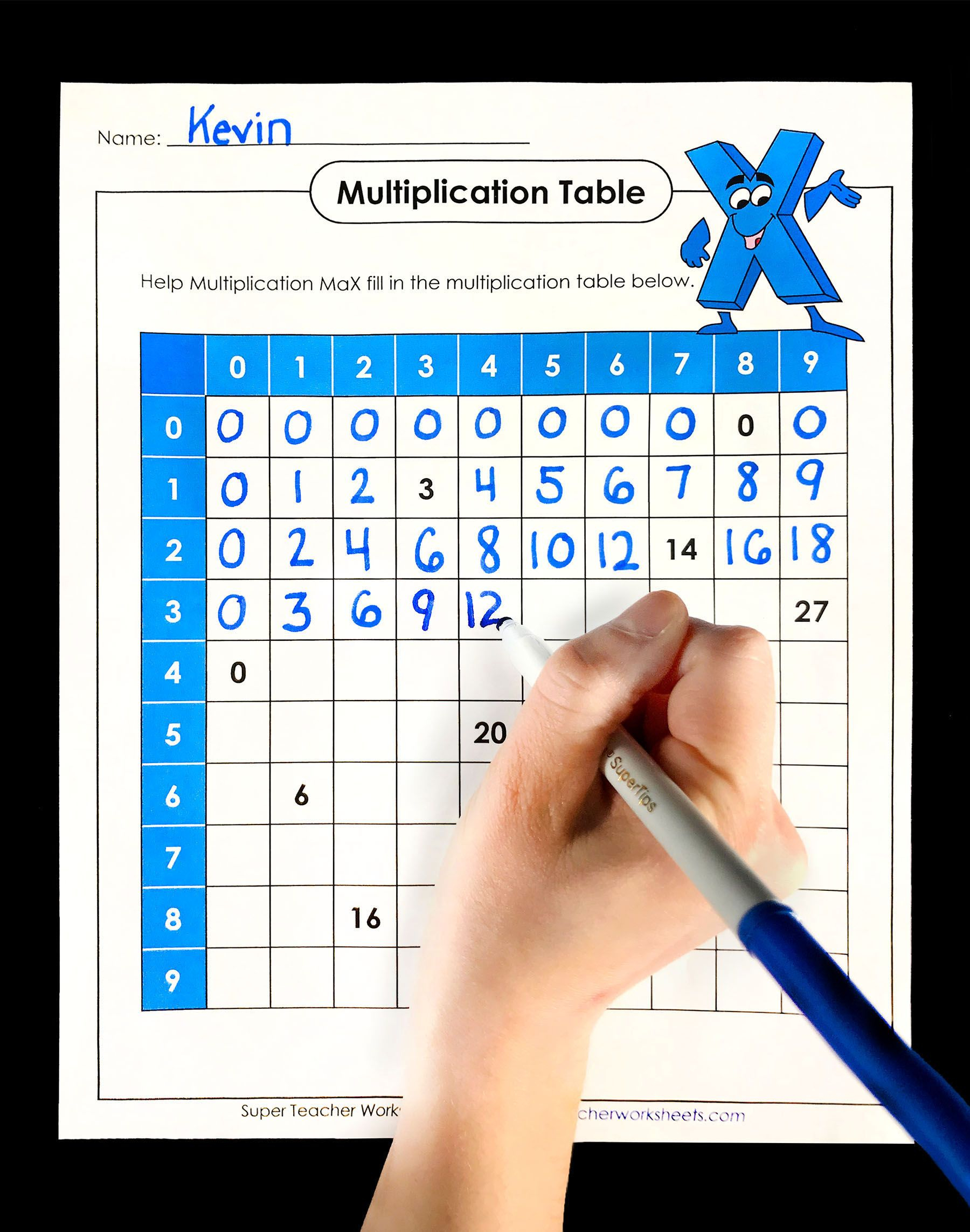 Multiplication Tables For Kids | Multiplication Worksheets