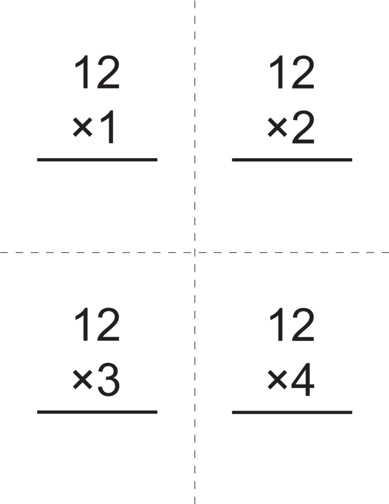 Multiplication Times 12 Flashcards How To Learn Multiplication Times 12 Flashcards How To Learn