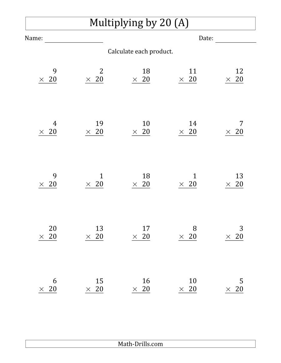 Multiplying20 (A)