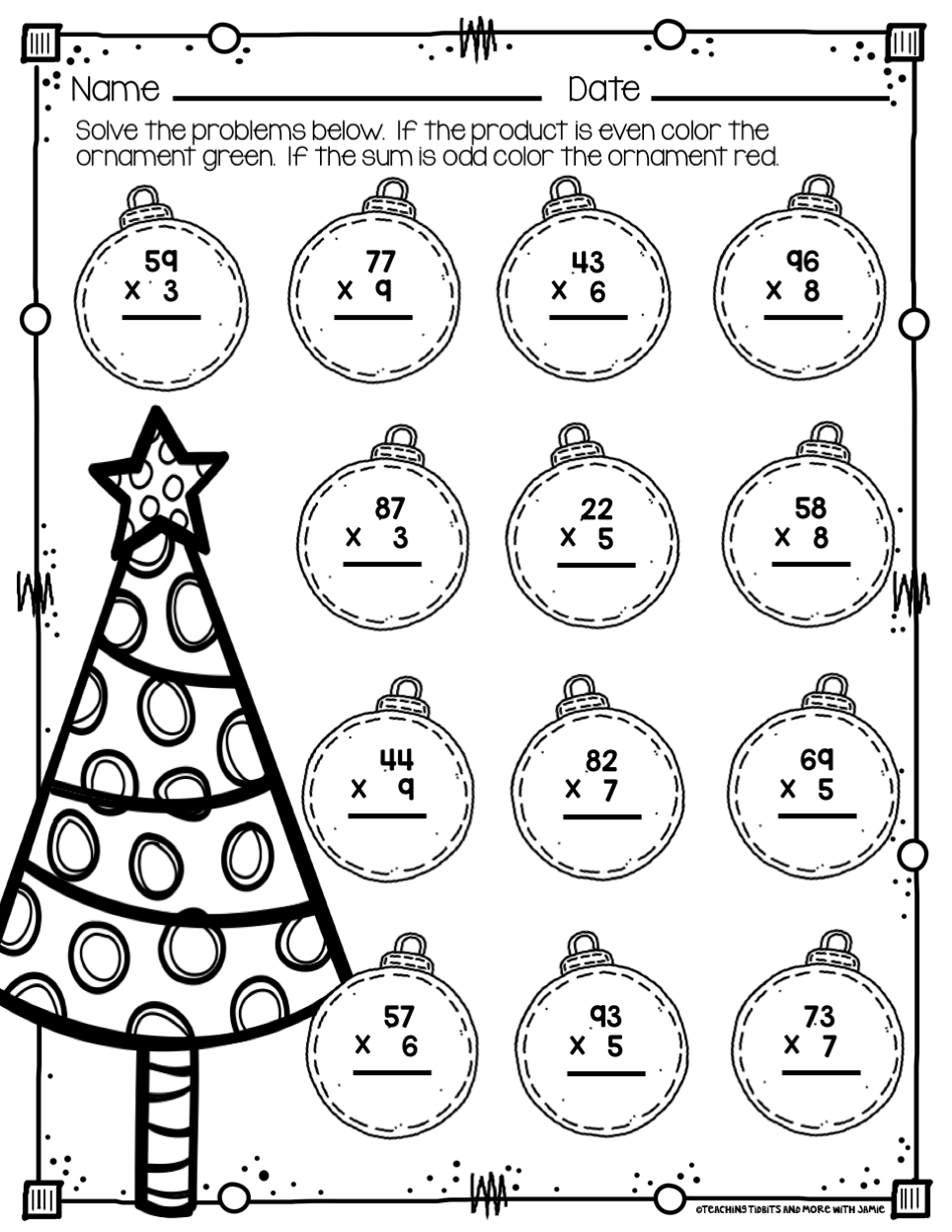 Phenomenal Thirdade Multiplication Math Worksheet Coloring