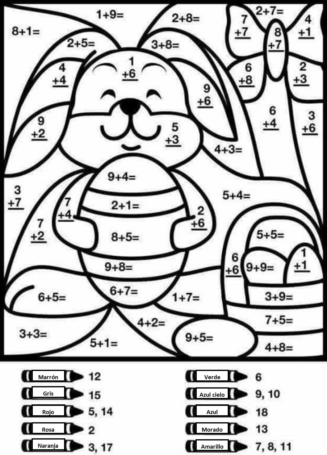 Printable Coloring Free Math Worksheets 5Thade For Kids