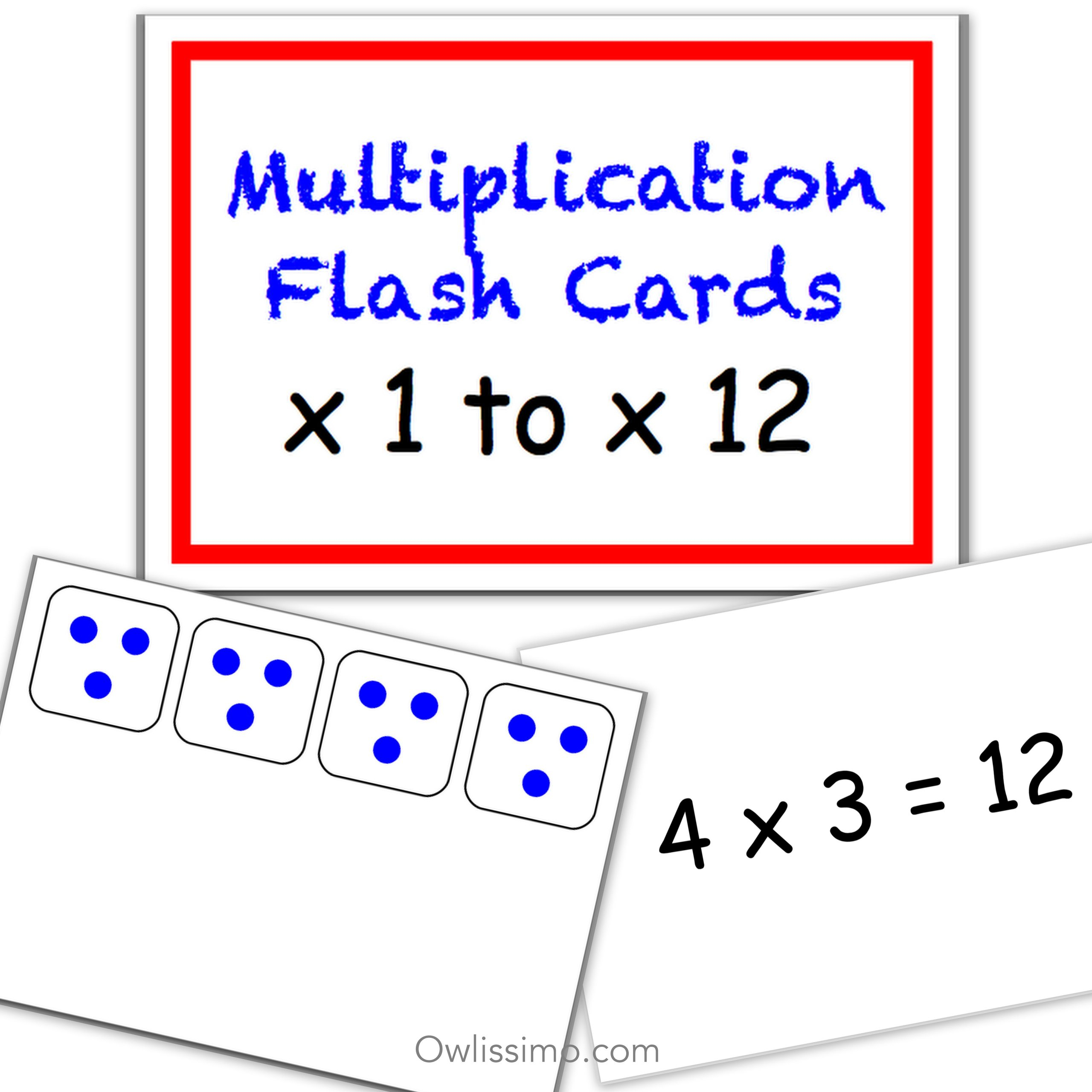 Printable Flashcards - Multiplication