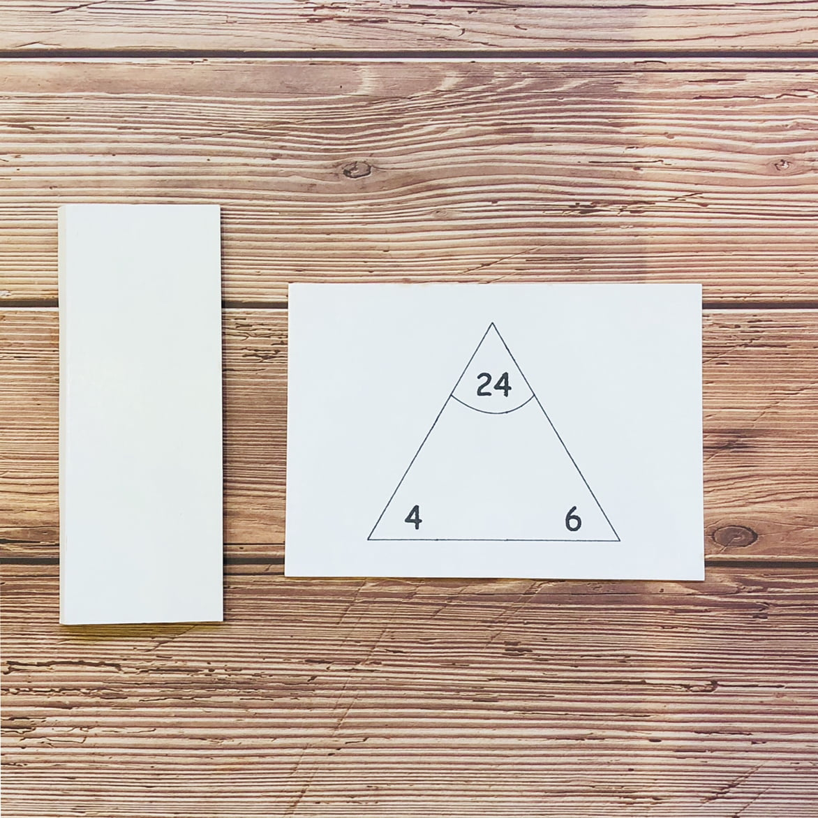 Printable Multiplication Division Triangle Cards