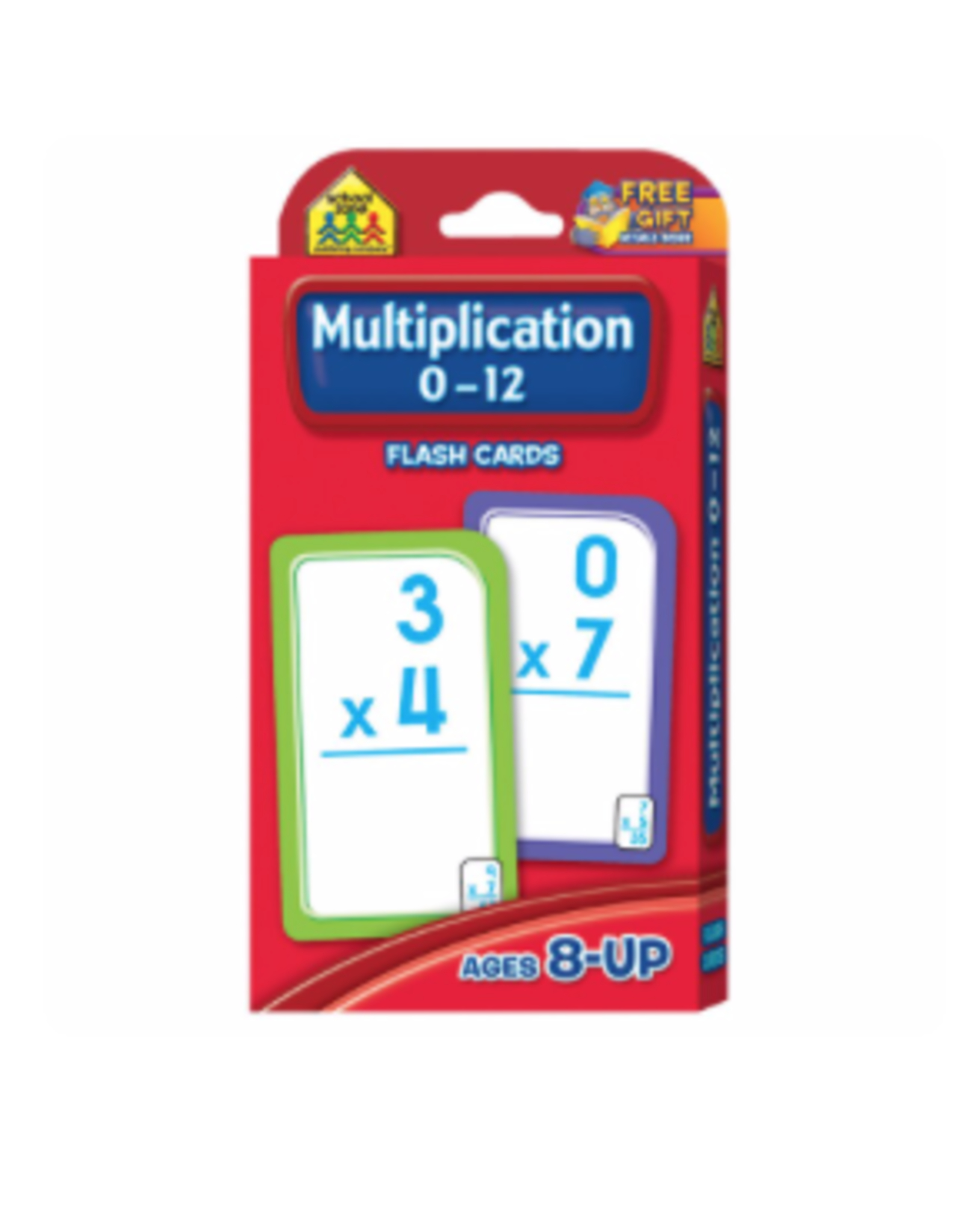 School Zone Multiplication 0-12 Flash Cards