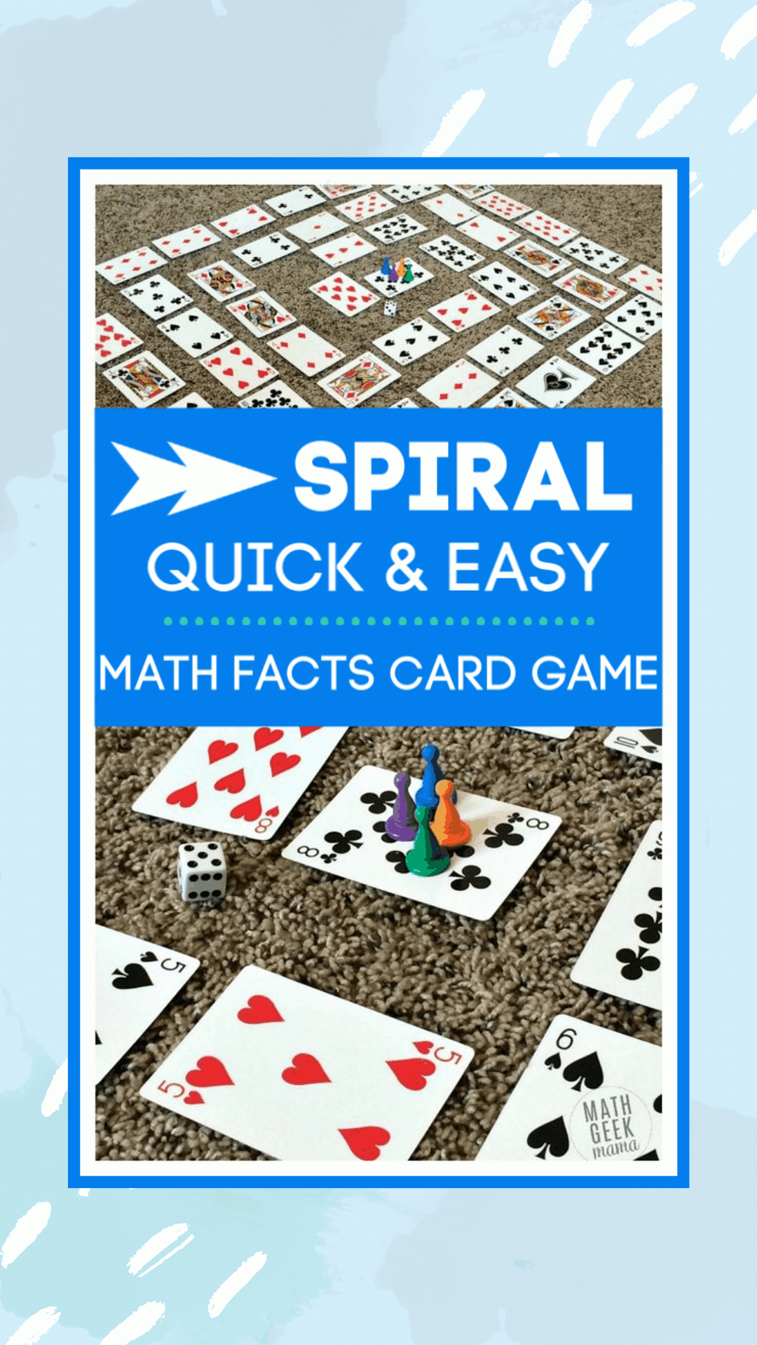 Spiral - Quick And Easy Math Facts Card Game! In 2020 | Math