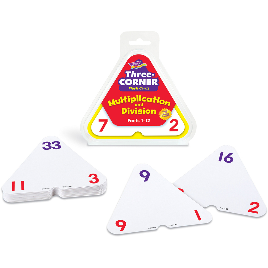 Trend Multiplication/division Three-Corner Flash Card Set