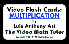 Video Flash Cards: Multiplication2