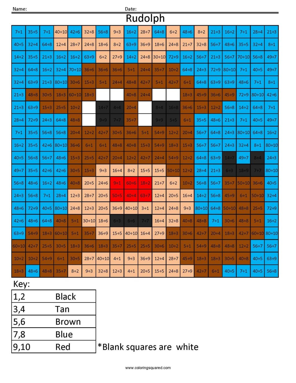 Worksheet ~ Holiday Multiplication And Division Christmas