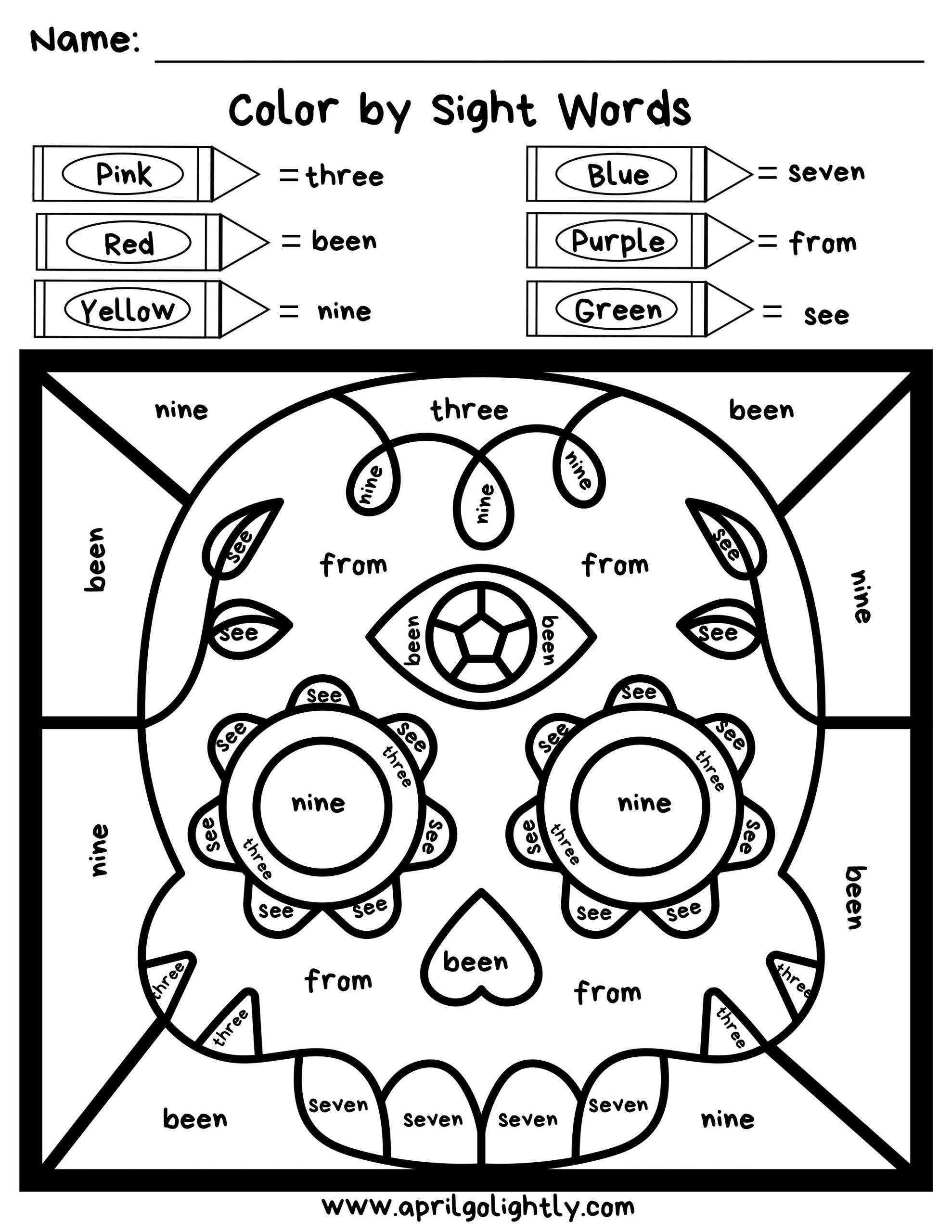 Worksheets Coloring Learning Preschool Sheets Free Colors