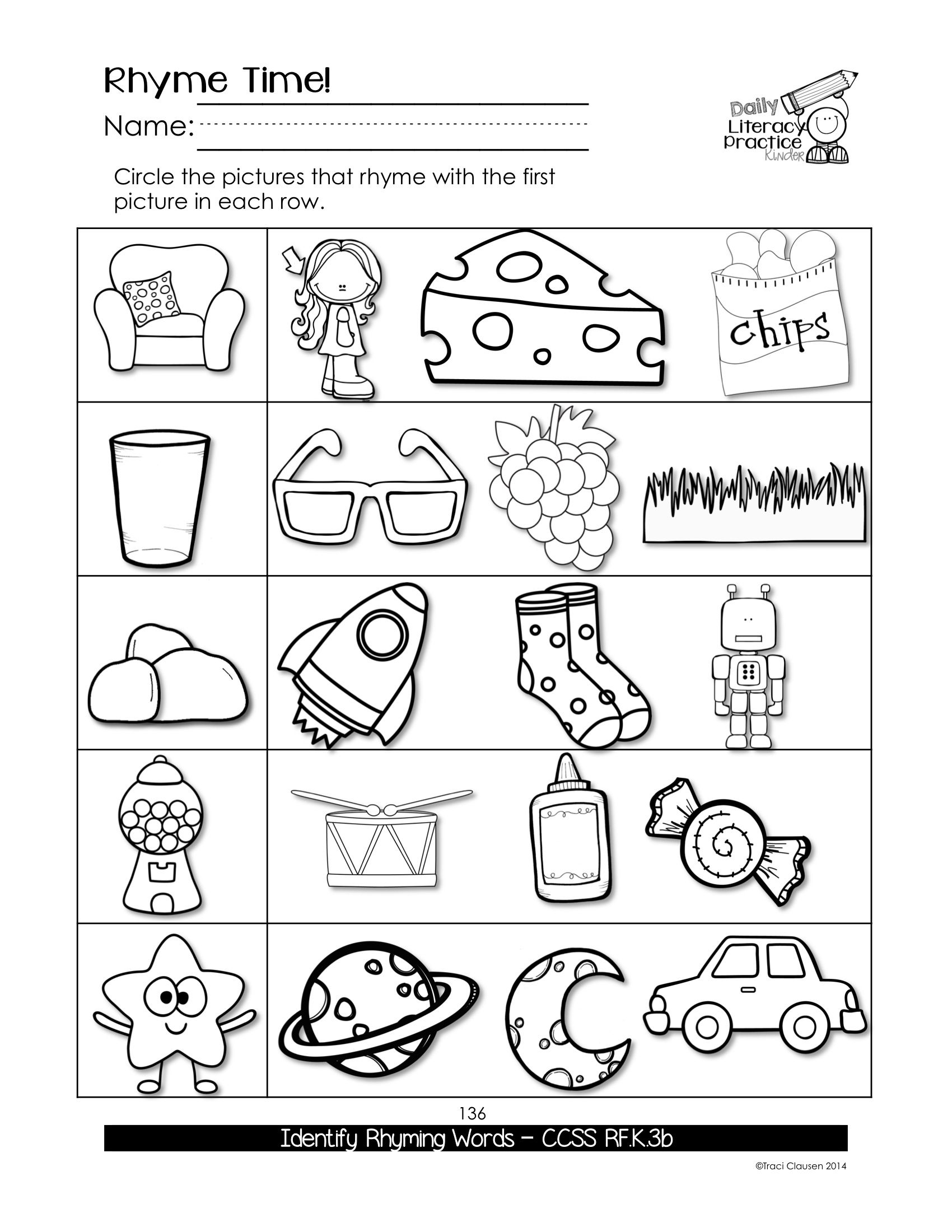 Worksheets : Reading Phonics And Writing Daily Literacy