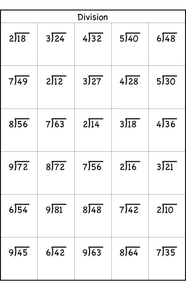 3rd Grade Division Worksheets Math Division Worksheets 
