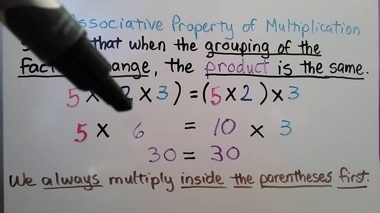 3rd Grade Math 4 6 Associative Property Of Multiplication 