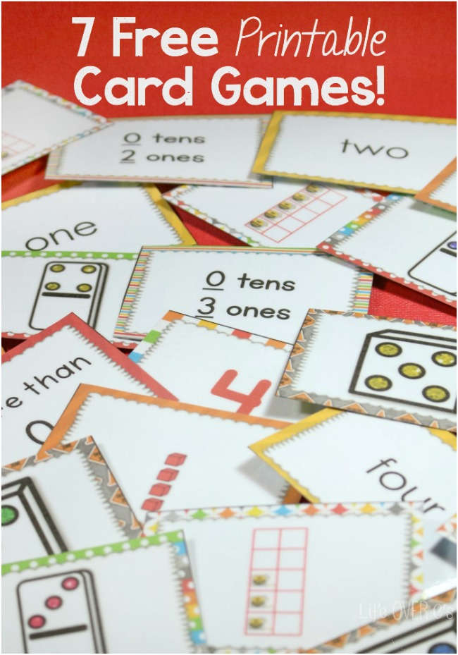 7 FREE Card Games For Math Free Homeschool Deals