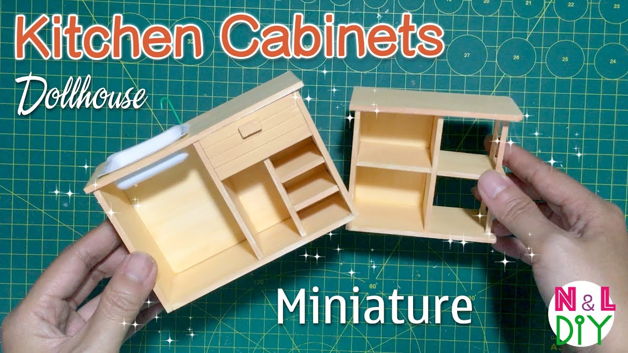 DIY Miniature Kitchen Cabinets How To Make Kitchen 