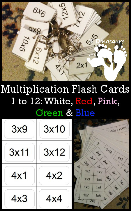 FREE Multiplication Flash Cards 1 12 Free Homeschool Deals