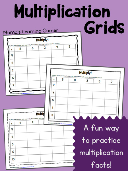 FREE Multiplication Grids Worksheet Free Homeschool Deals