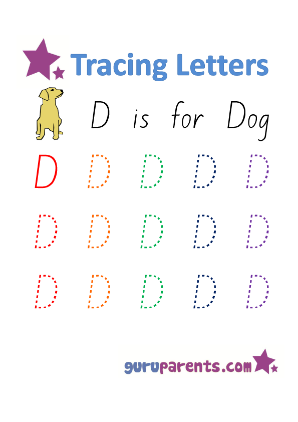 Letter D Worksheets Guruparents