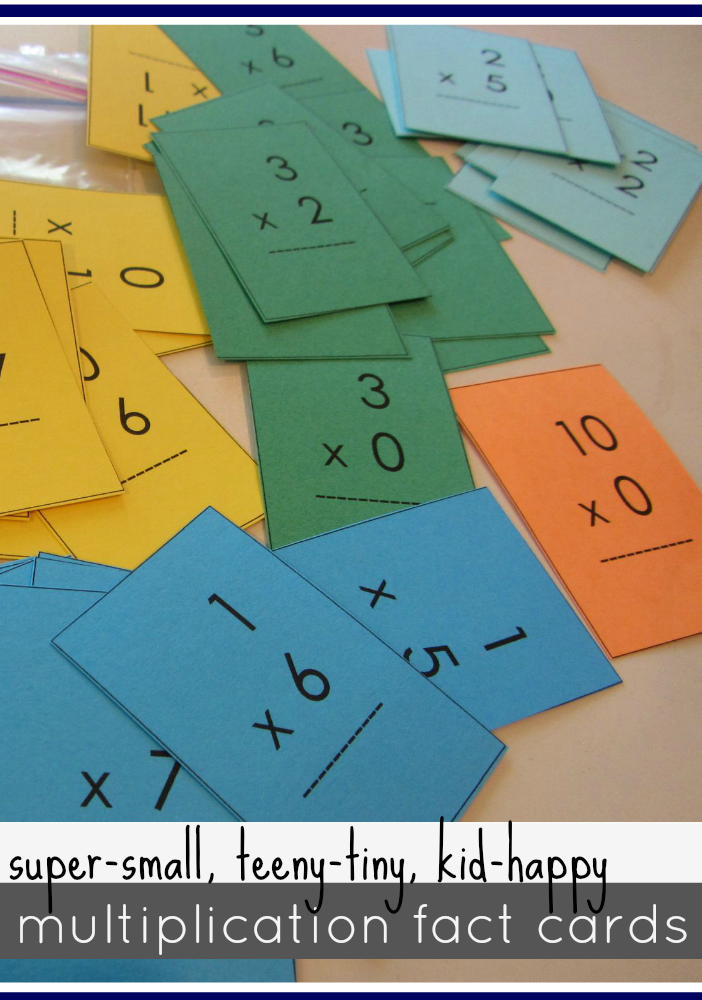 Mastering Multiplication Tables with Mini Flash Cards 