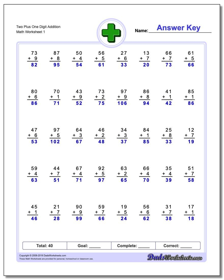 Multi Digit Addition Worksheets