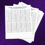 Multiplication Cheat Sheet Printable Multiplication