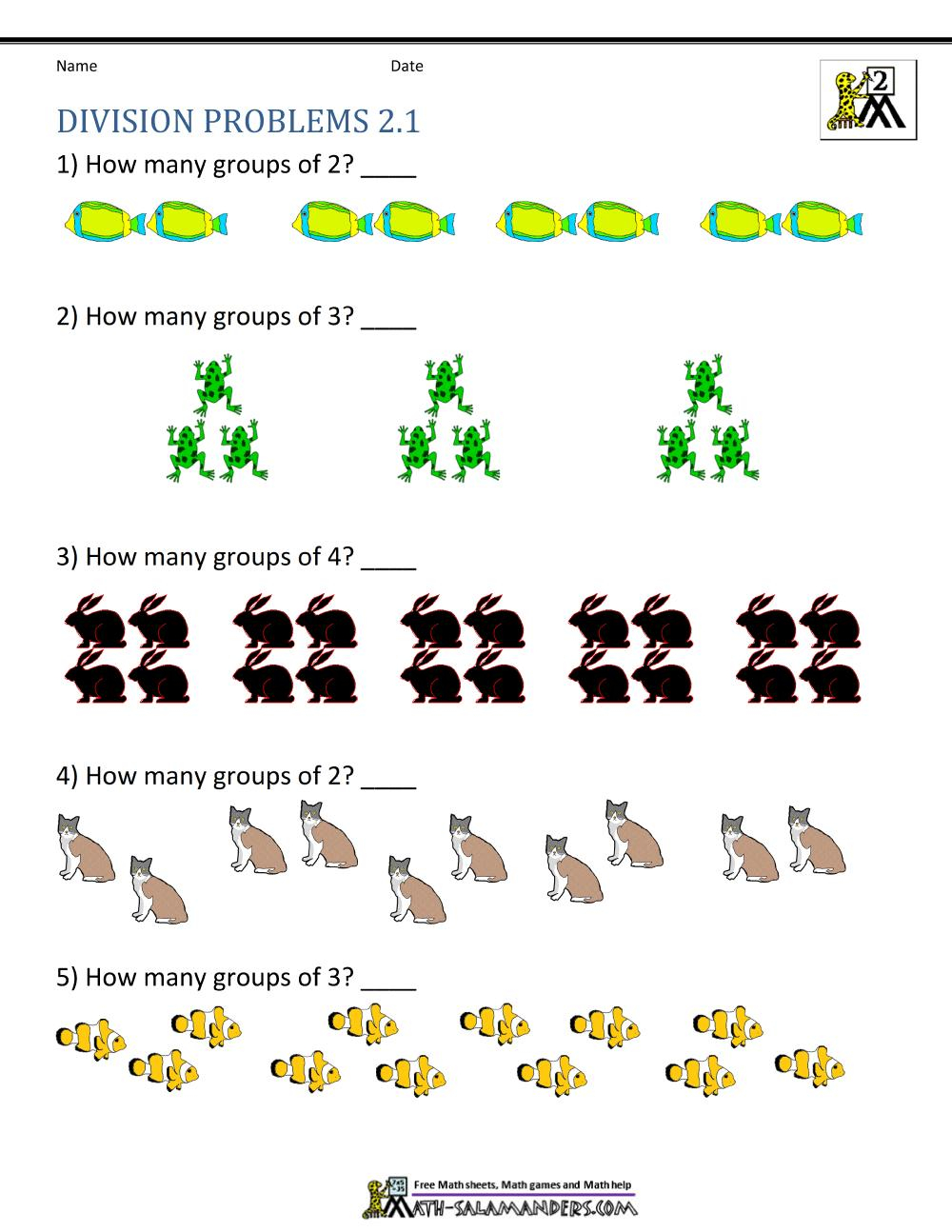 Printable Division Worksheets For Grade 2 Letter Worksheets